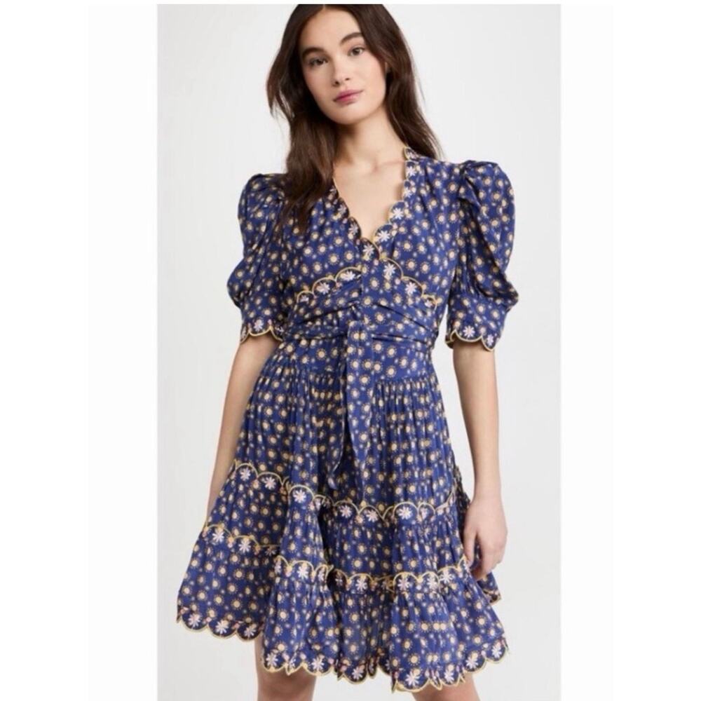 Celia B by Anthropologie Andromeda Dress in Blue Size Large - Picture 9 of 9